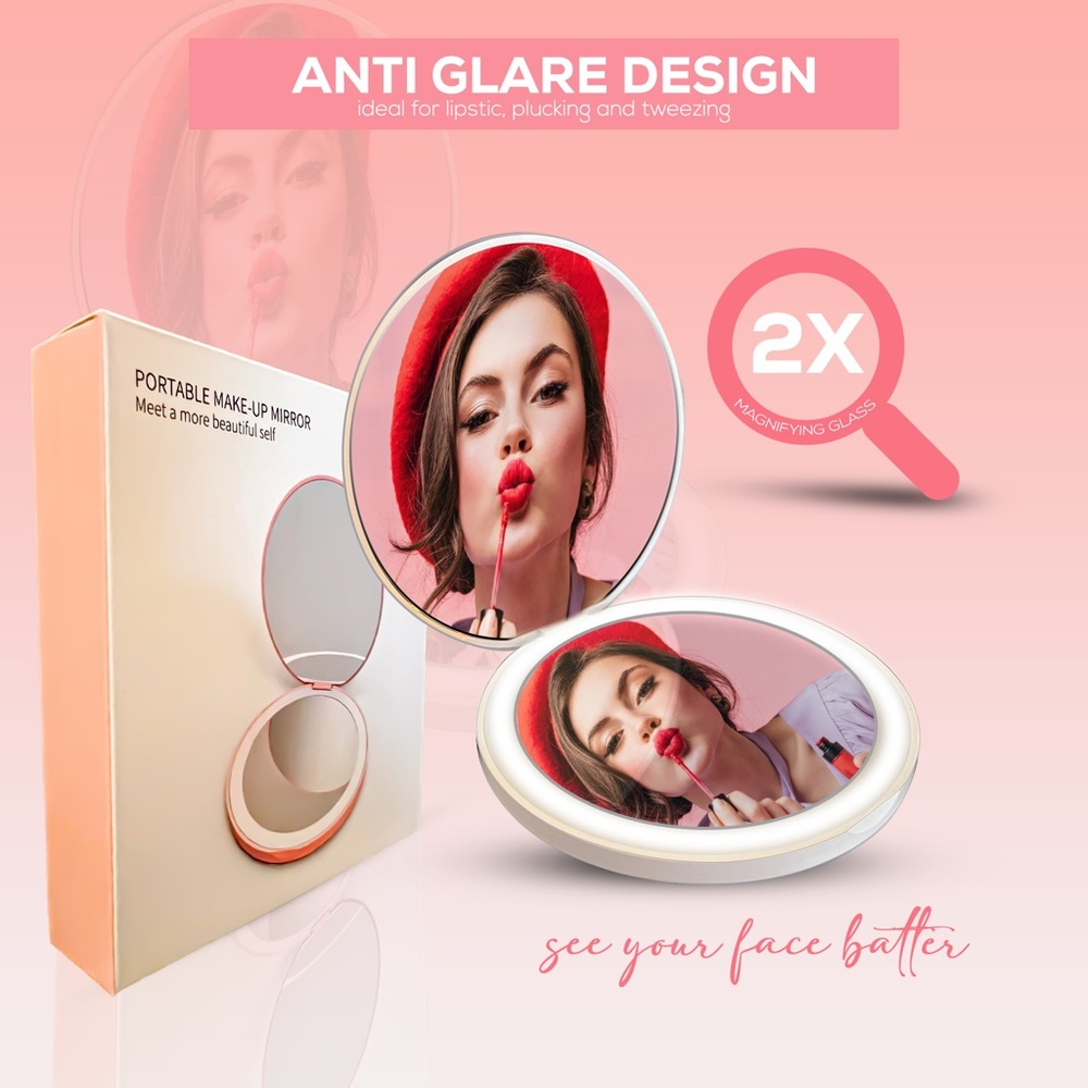 LED compact mirror